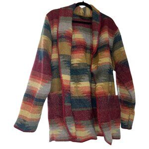 Karen Kane Tribal Cardigan, Cozy, Oversized, Fall, Boho Grunge, Lifestyle Medium